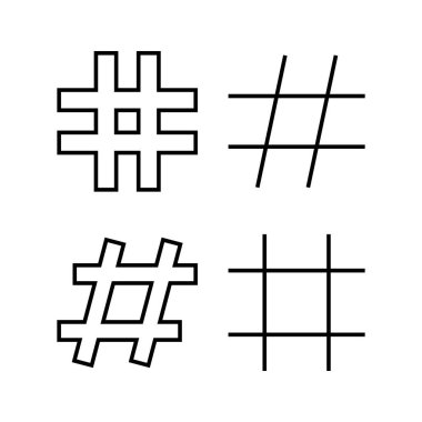 Hashtag icon vector for web and mobile app. hashtag sign and symbol