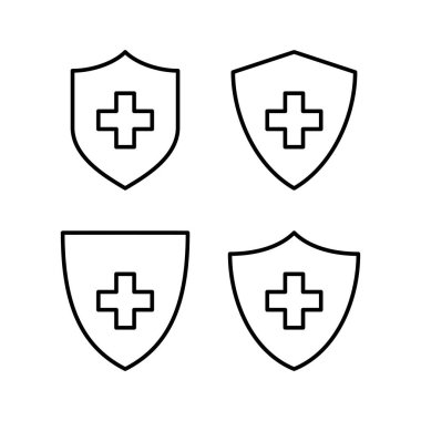 Health insurance icon vector for web and mobile app. Insurance document sign and symbol