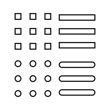 Web ve mobil uygulama için menü simgesi vektörü. Web menü işareti ve sembol. Hamburger menüsü sembolü
