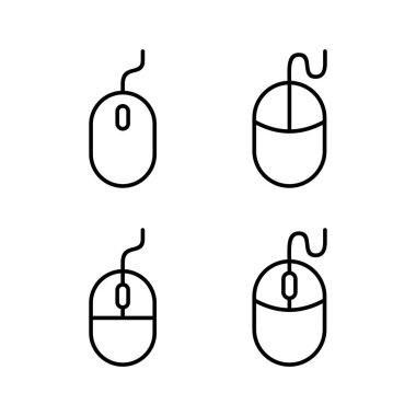 Web ve mobil uygulama için fare simgesi vektörü. Tıklama işareti ve sembol. işaretleyici simgesi vektörü.
