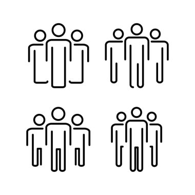 Web ve mobil uygulama için insan simgesi. İmza ve sembol. Kullanıcı Simgesi vektörü