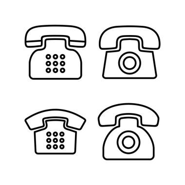 Web ve mobil uygulama için telefon simgesi vektörü. telefon işareti ve sembol