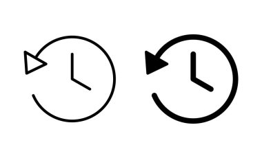 Tarih simgeleri ayarlandı. Son olay geçmişi işareti ve simgesi