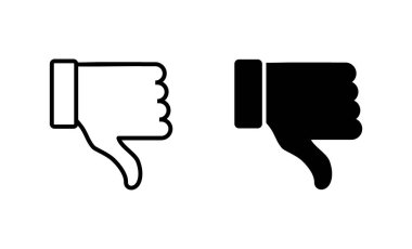 Hoşlanmayan simgeler ayarlandı. İşaret ve sembolden hoşlanmaz. Elin başparmağın aşağıda