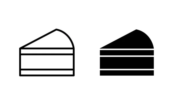 Cake icons set. Cake sign and symbol. Birthday cake icon