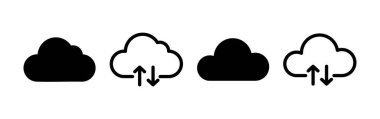 Cloud icon vector for web and mobile app. cloud sign and symbol