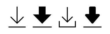 Download icon vector for web and mobile app. Download sign and symbol