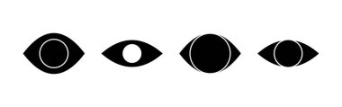 Eye icon vector for web and mobile app. Eye sign and symbol. Look and Vision icon. 