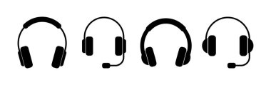 Headphone icon vector for web and mobile app. headphone sign and symbol