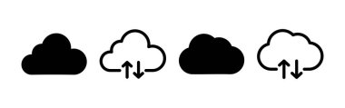 Cloud icon vector for web and mobile app. cloud sign and symbol