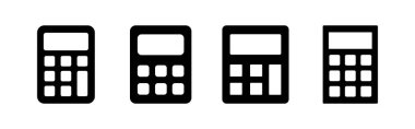 Calculator icon vector for web and mobile app. Accounting calculator sign and symbol.