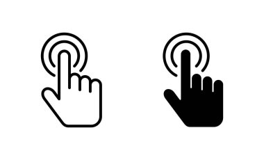 İmleç simgeleri ayarlandı. İmleç işareti ve sembol. el imleç simgesi clik