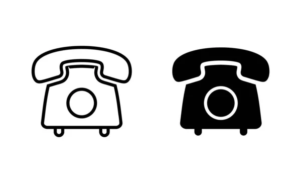 Telephone icons set. phone sign and symbol