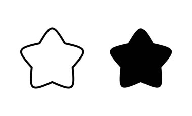 Yıldız Simgeleri ayarlandı. Reyting işareti ve sembol. favori yıldız simgesi
