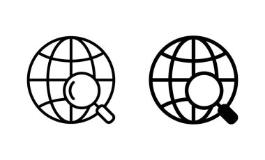 Web simgeleri ayarlandı. Web tabelalarına ve sembollere git. Web tıklama simgesi. Genel arama simgesi