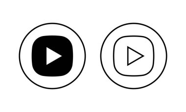 Simgeleri oynat. Düğme işareti ve sembolü çal