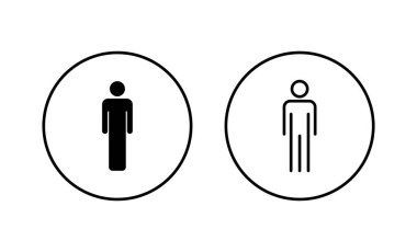 Erkek simgeleri ayarlandı. Erkek işareti ve sembol. insan sembolü