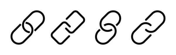 Web ve mobil uygulama için bağlantı simgesi vektörü. Hiper bağlantı zinciri işareti ve sembolü