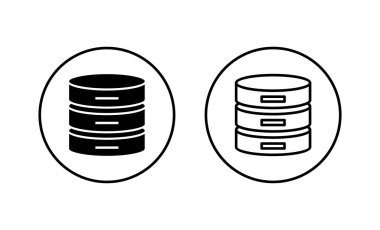 Veritabanı simgeleri ayarlandı. veritabanı işareti ve sembolü