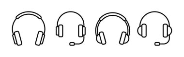 Headphone icon vector for web and mobile app. headphone sign and symbol