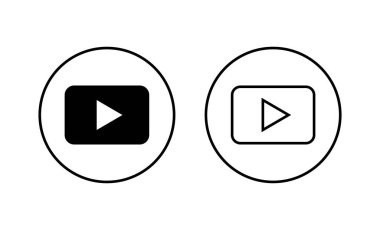 Simgeleri oynat. Düğme işareti ve sembolü çal