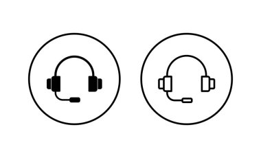 Kulaklık simgeleri ayarlandı. Kulaklık işareti ve sembol