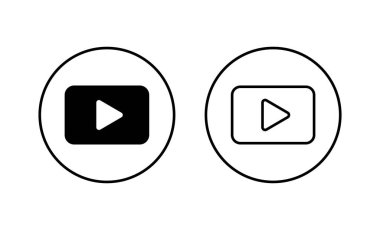 Simgeleri oynat. Düğme işareti ve sembolü çal