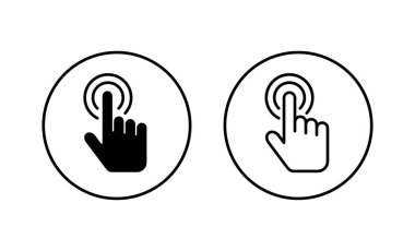 İmleç simgeleri ayarlandı. İmleç işareti ve sembol. el imleç simgesi clik