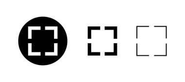 Tam ekran simgesi ayarlandı. Tam ekran işareti ve simgeye genişlet. Oklar sembolü