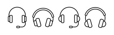 Headphone icon vector for web and mobile app. headphone sign and symbol