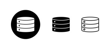 Veritabanı simgeleri ayarlandı. veritabanı işareti ve sembolü