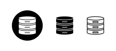 Veritabanı simgeleri ayarlandı. veritabanı işareti ve sembolü