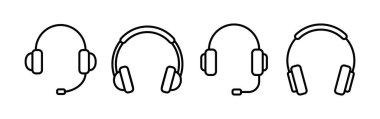 Headphone icon vector for web and mobile app. headphone sign and symbol