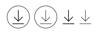 Download icon vector for web and mobile app. Download sign and symbol