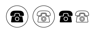 Web ve mobil uygulama için telefon simgesi vektörü. telefon işareti ve sembol