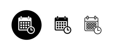 Takvim simgeleri ayarlandı. Takvim işareti ve sembol. Simge simgesini ayarla