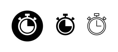 Kronometre simgesi. Zamanlayıcı işareti ve sembol. Geri sayım simgesi. Zaman Dönemi