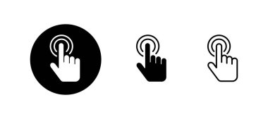 İmleç simgeleri ayarlandı. İmleç işareti ve sembol. el imleç simgesi clik