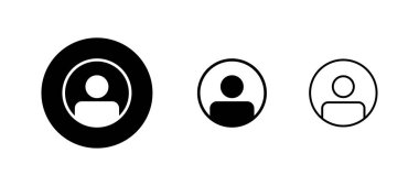 Kullanıcı Simgeleri ayarlandı. İmza ve sembol. insanlar simgesi. 