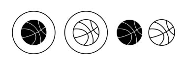 Basketball icon vector for web and mobile app. Basketball ball sign and symbol