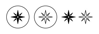 Compass icon vector for web and mobile app. arrow compass icon sign and symbol