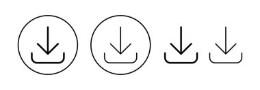 Download icon vector for web and mobile app. Download sign and symbol