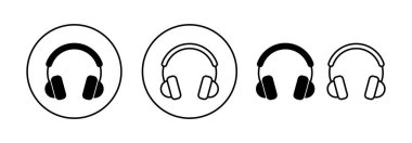 Headphone icon vector for web and mobile app. headphone sign and symbol