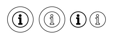 Information sign icon vector for web and mobile app. about us sign and symbol. question mark icon