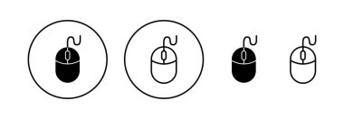 Web ve mobil uygulama için fare simgesi vektörü. Tıklama işareti ve sembol. işaretleyici simgesi vektörü.