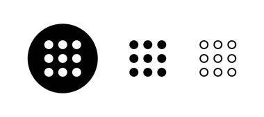 Menü Simgeleri ayarlandı. Web menü işareti ve sembol. Hamburger menüsü sembolü