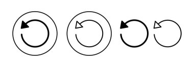 Web ve mobil uygulama için ikon vektörünü tazele. İşareti ve sembolü yeniden yükle. Simgeyi güncelle.