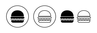 Burger icon vector for web and mobile app. burger sign and symbol. hamburger