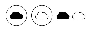 Cloud icon vector for web and mobile app. cloud sign and symbol