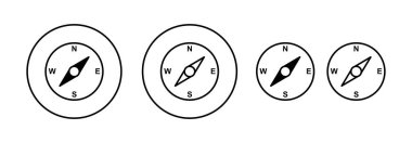 Compass icon vector for web and mobile app. arrow compass icon sign and symbol